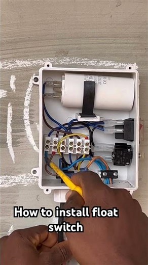 How to install automatic float switch #electrician #industrialelectrician #worldplumbers #plumbing￼