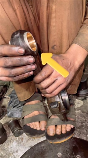 How to Press a Piston Pin Bushing Like a Pro! #shortsfeed #mechanic #tips #tricks