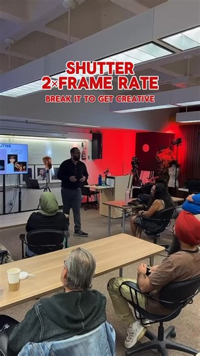 Rule of thumb: shutter speed ≈ 2× your frame rate for smooth motion. But don’t be afraid to break it to get creative. #handsonlearning #camerabasics #shutter | Alberta Film School