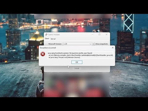 Minecraft Fabric Installer Yüklerken Oluşan Hata! (No launcher profile.json found!) Çözüm