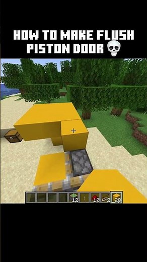 Minecraft Flush Piston Door Tutorial