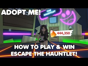 HOW to play and WIN ESCAPE THE HAUNTLET in Adopt me!