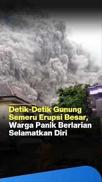 EAST JAVA NEWS | MOUNT SEMERU ERUPTION: RESIDENTS PANIC, HOT CLOUDS SPREAD UP TO BESUK KOBOKAN