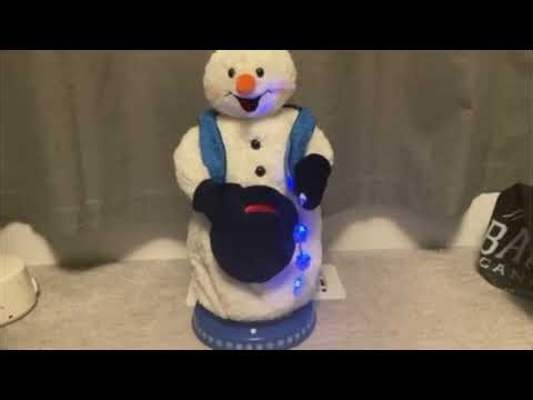 gemmy spinning snowflake programing data glitch 3 speeds included