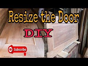 DIY Resize the door | Wood door resize | Readjust wood door size | wood door | វិធីកែរទំហំទ្វាឈើ