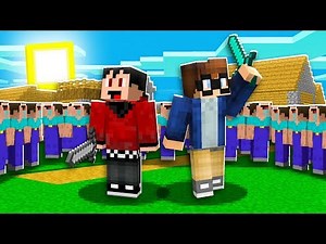 FIGHTING 100 NOOBS IN MINECRAFT! with RageElixir & TimPlayz