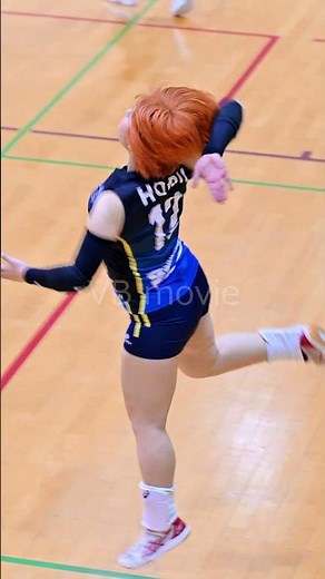 大注目の女子バレークラブチームLIBERTY愛知の最年少、オレンジヘアーの堀井柚希選手 #女子バレー