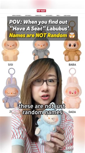 Leilei on Instagram: "Labubu’s Chinese names are NOT random!! Make sure to watch till the end and take a screenshot of all of the names and their meanings 👉#mandarin #pinyin #mandarinchinese #learnchinese #labubu #labubu #blindbox #pinyinlesson #beginnerchinese #haveaseat #haveaseatlabubu"