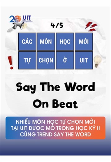 HỌC KỲ 2 MỞ MÔN TỰ CHỌN MỚI – UITERS CÓ THÊM NHIỀU SỰ LỰA CHỌN AI bùng nổ, sản phẩm số cạnh tranh từng giây. Giờ đây, với sinh viên IT, code chạy được chỉ là điều kiện cần. Để sản phẩm được dùng, được nhớ và được yêu thích, bạn cần thêm tư duy trải nghiệm, hiểu con người và khả năng sáng tạo. 🎯 Học kỳ này, UIT mở 5 môn tự chọn giúp sinh viên mở rộng tư duy công nghệ theo hướng bền vững, đa chiều và lấy con người làm trung tâm: 🎮 MM223 – Kể chuyện tương tác Thiết kế trải nghiệm số và kể chuyện 