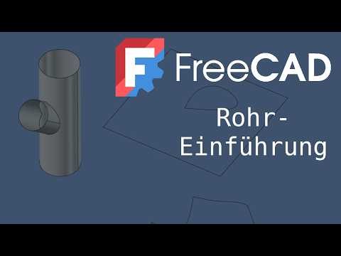 FreeCAD - Exzentrische Rohreinführung