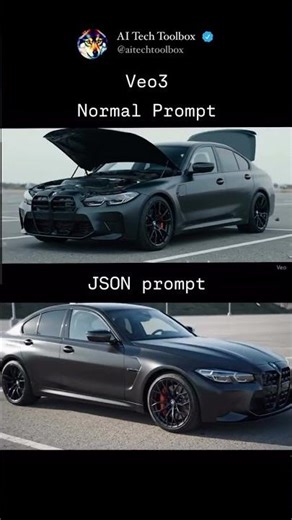 Veo 3: Prompt vs JSON (Same idea. Different control.)