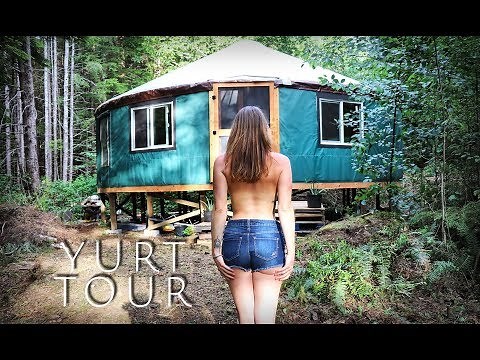 FULL YURT TOUR | Tiny House in the Forest - Living Off Grid - Ep. 50