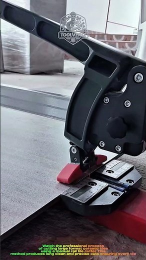 Large Format Tile Cutting with a Manual Rail Tile Cutter | Precision Tile Cutting #shorts