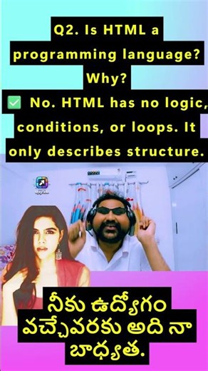HTML programming language aa? 🤔