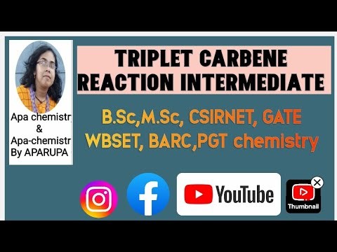 Triplet Carbene, Reaction Intermediate #csirnet #chemistry #wbset