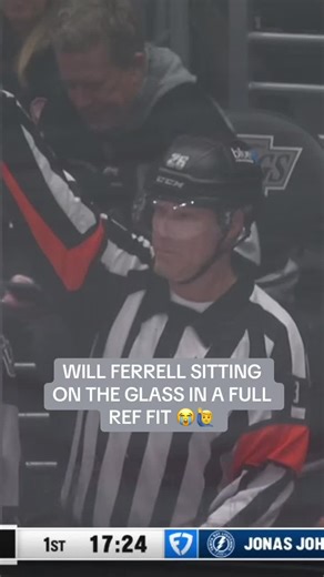 Will came to rink supporting the Refs #NHL #Hockey #WillFerrell #Ferrell #LAKings