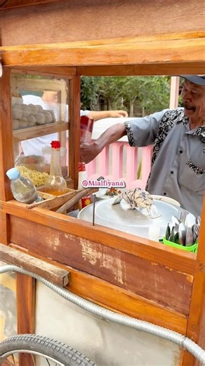 AYANG IS VERY FRIENDLY WITH THE MEATBALL SELLER