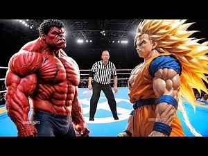 RED HULK VS GOKU - EPIC BATTLE