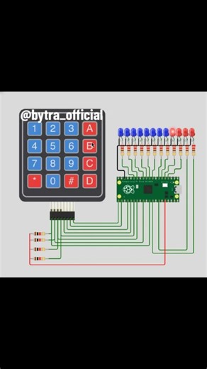 #shorts Nhấn phím – LED phản hồi ngay | Pi Pico thực hành #raspberry #programming