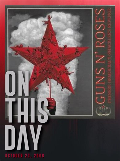 On This day, 17 years ago - October 2008. Guns N' Roses released their single "CHINESE DEMOCRACY." It was the band's first single of original material since "Estranged" was released in 1994. #gunsnroses #gnr2008 #GnFnRs #axlrose #dizzyreed #buckethead #richardfortus #robinfinck #bumblefoot #frankferrer #brainmantia #tommystinson #paultobias #chrispitman #joshfreese #chinesedemocracy | The General Guns N' Roses