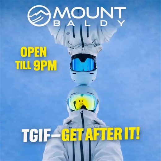 🌙🔥 NIGHT SKIING IS BACK, BABY! 🔥🌙 It’s shaping up to be an amazing weekend at Mount Baldy with fresh powder and the lights back on 🌨️✨ To make it even better, night skiing starts tomorrow! Here are the updated hours: ⛷️ HOURS Thursday: 1 PM – 7 PM Friday: 12 PM – 9 PM Saturday: 10 AM – 8 PM Sunday: 10 AM – 5 PM 🎿 Night Skiing Tickets — only $20 l Purchase online at skimountbaldy.ca Get outdoors / Go skiing / Go snowboarding #NightSkiing #MountBaldy #FreshPowder #SkiUnderTheLights #GetOutdo