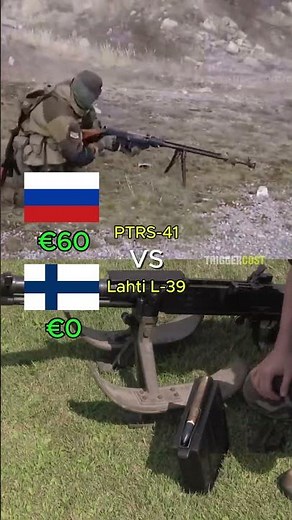 PTRS-41 vs Lahti L-39 – WWII Giants #militaryhistory #military #army