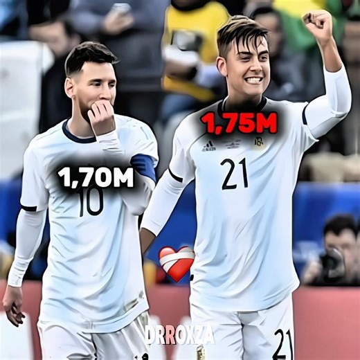Dybala x Ronaldo x Messi height😈