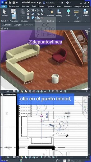 🚀 Learn how to move an object to the center of two points in Revit | Revit Tips