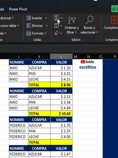 Como copiar fórmulas en varias celdas a la vez en Excel #excel #exceltips #mexicotiktok #peru #excelblue #colombia #excelpro