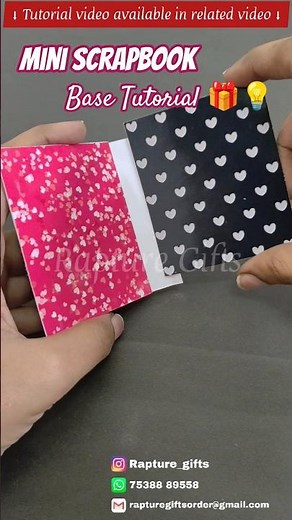 Mini Scrapbook Base Tutorial 🎁| Anniversary Photo Album Base Making Tutorial 💡