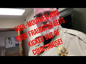 FOUL-MOUTHED FOOL! Rude & vulgar frauditor gets kicked out of courthouse (Audit the Fraudit: Ep. 20)