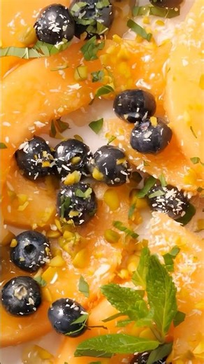Melon and Blueberry Salad ⭐ #Melon #Blueberry #Salad