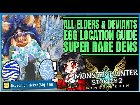 All Elder Dragon & Deviant Monstie Egg Locations - Super Rare Den Guide - Monster Hunter Stories 2!