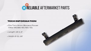 RAParts 133-5585 108-4884 One Scraper Bar Fits Toro Snow Blowers Power Clear Models 421 621 721