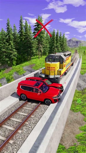 🚆 How Many Cars Can Stop a Train? | BeamNG.Drive