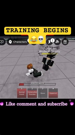 They Called Me a Noob… So I Trained With the Weakest Dummy 😂💀 #roblox #shorts #gaming