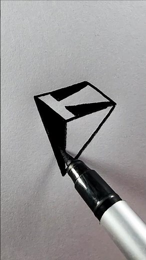 How to drawing 3d triangle #3ddrawing #3dart #easydrawing #arts