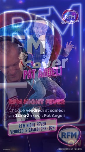 🪩 Le rendez-vous de votre week-end c'est RFM Night Fever avec Pat Angeli, l'émission qui fait danser la France ! 🤩 | RFM