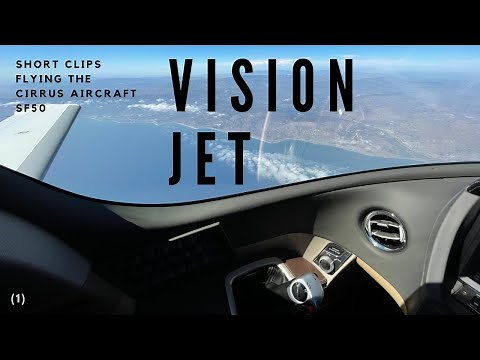 Short personal clips of flying the Cirrus Aircraft SF50 Vision Jet