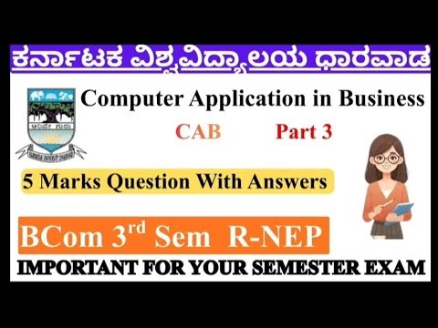 BCom 3rd sem computer application in business