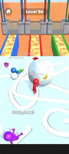 I Tried the FASTEST Snow Race Speed Run 😱 (Impossible Win!)snowracegame#usagaming#shortsviral#