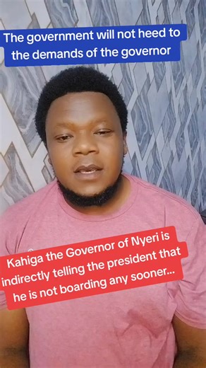 Nyeri Governor's Stance on Presidential Support