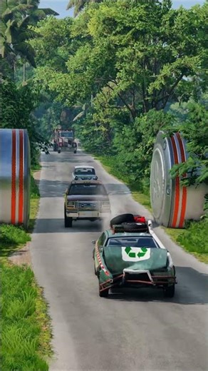 Cars 3 Bollards Crash 🚧🚗
