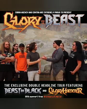 Glory & the Beast Tour is quickly approaching 🪓 We will support Gloryhammer and Beast In Black on this epic and eminent voyage across Europe (Atte Palokangas for best thumbnail) Tickets and more info 👇 https://beastinblack.com/tour.php https://www.gloryhammer.com/tourdates 10.01.2024 🇸🇪 STOCKHOLM - Arenan Fryshuset 11.01.2024 🇳🇴 OSLO - Sentrum Scene 12.01.2024 🇩🇰 ROSKILDE - Epic Fest (SOLD OUT) 13.01.2024 🇩🇪 HAMBURG - Edel Optics Arena 14.01.2024 🇳🇱 TILBURG - 013 Poppodium (LOW TICKE