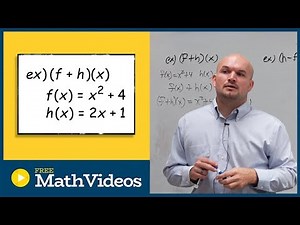 Add two functions and determine the domain