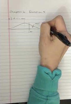 Probability and the Normal Distribution - Chapter 6 question 5a