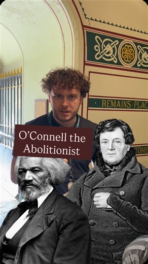 Did you know that Daniel O’Connell once risked his entire career to make a stand against slavery? Within O’Connell’s final resting place, Ultan tells the story of O’Connell’s role as an abolitionist and his lasting legacy. #glasnevincemetery #danieloconnell #frederickdouglass #history #DidYouKnow #irishhistory #irishamerican #dublin #ireland #abolition | Experience Glasnevin - Ireland's National Cemetery