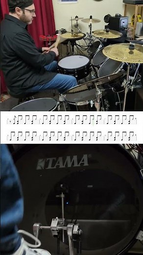 The Trammps - Disco Inferno (INSTRUMENTAL WITH SHEET MUSIC) PT1 #drumsheet #drumtutorial #drumcover