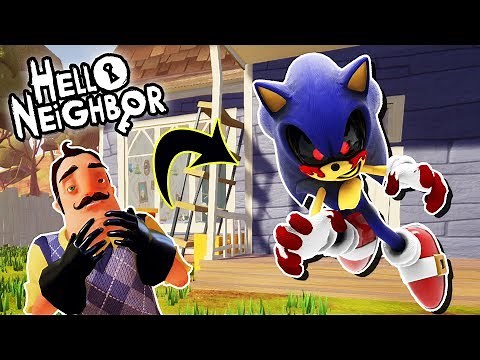 HELLO SONIC.EXE | Hello Neighbor Mod