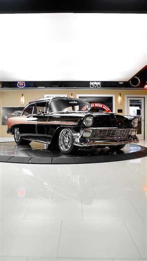 Falling in love with this beautiful 1956 Chevrolet Bel Air Restomod 🥵❤️ Available Now! | Vanguard Motor Sales